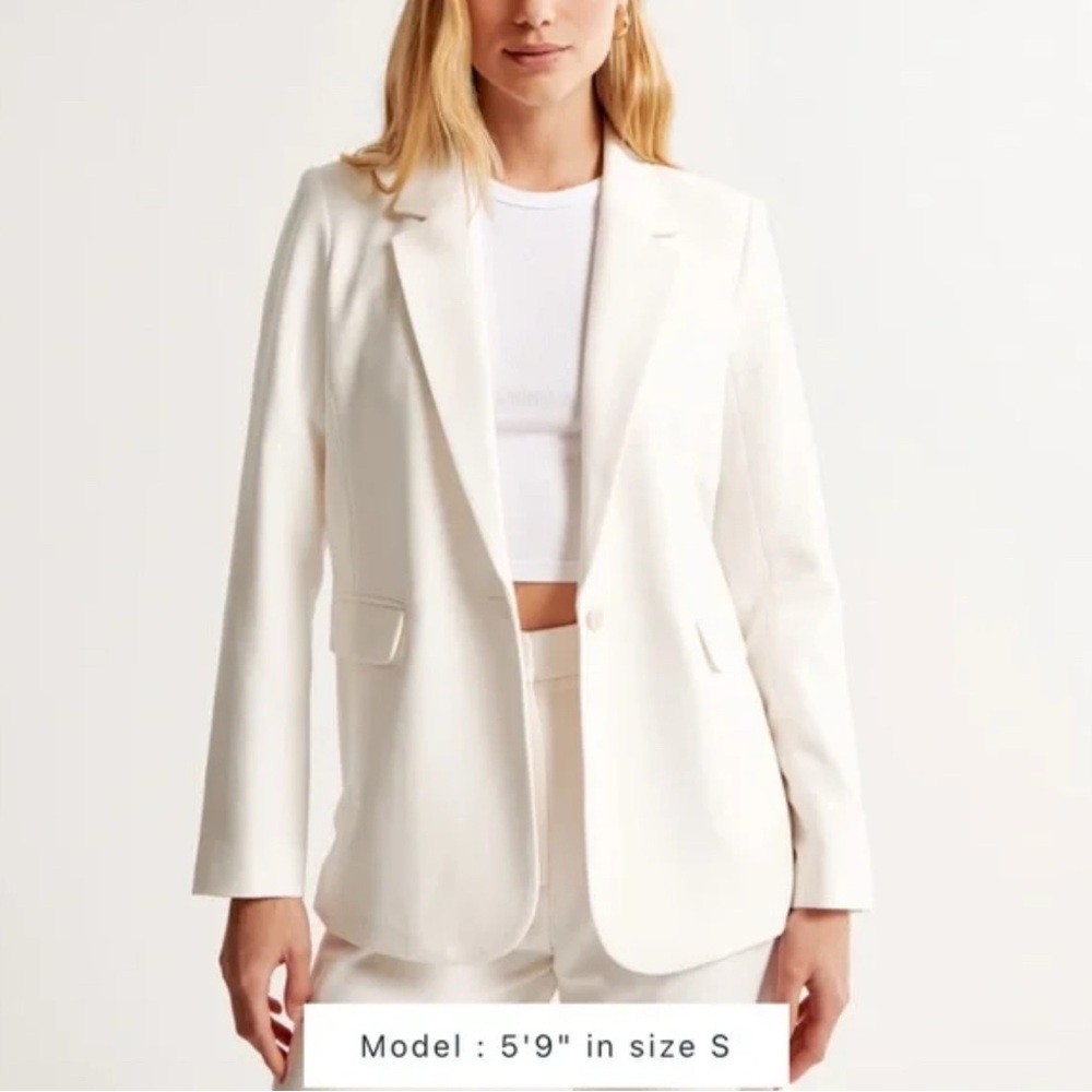 Abercrombie white linen blazer - new with tags